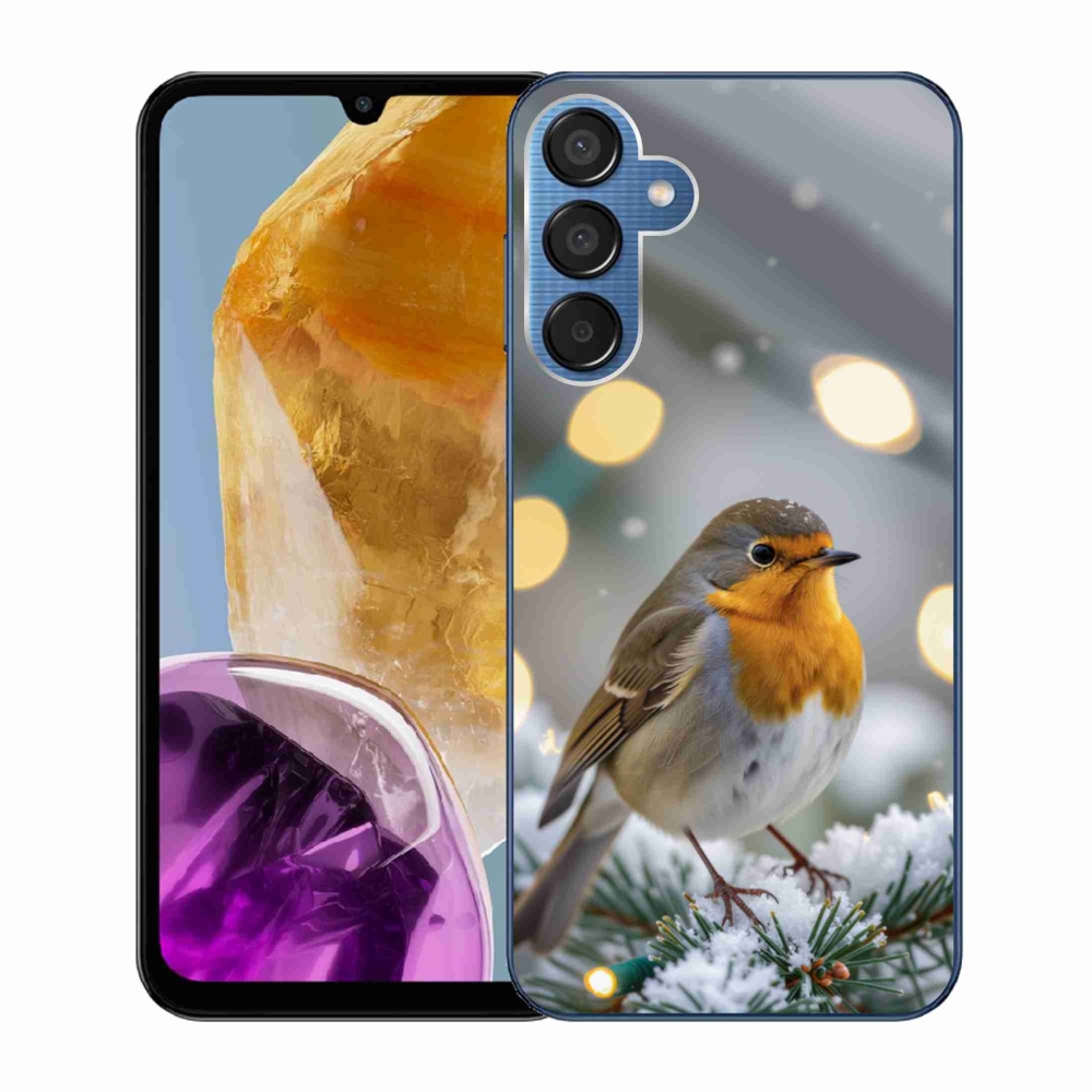 Gélový kryt mmCase na Samsung Galaxy M15 5G - červienka v zime