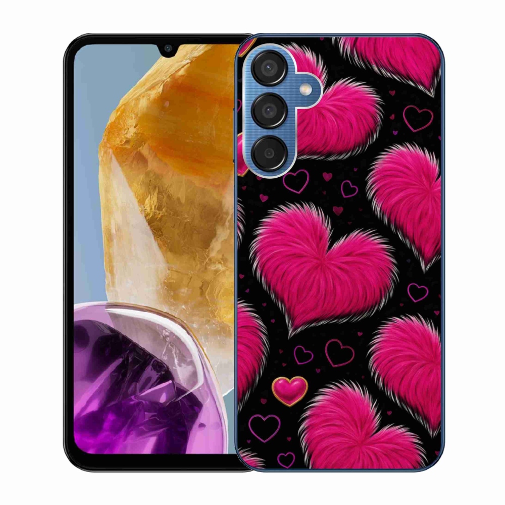 Gélový kryt mmCase na Samsung Galaxy M15 5G - hebké srdce
