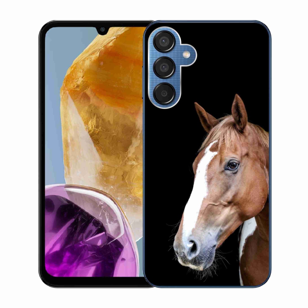 Gélový kryt mmCase na Samsung Galaxy M15 5G - hnedý kôň 3