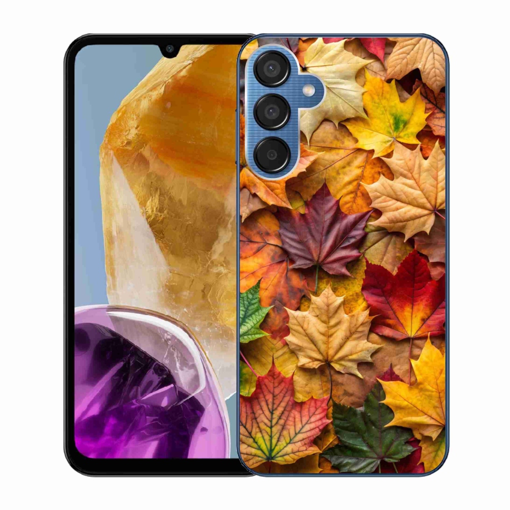 Gélový kryt mmCase na Samsung Galaxy M15 5G - javorové listy 2