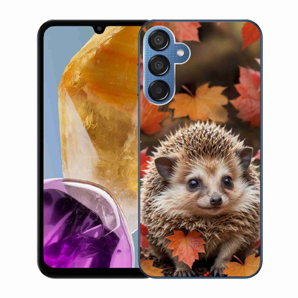 Gélový kryt mmCase na Samsung Galaxy M15 5G - ježko v lístii