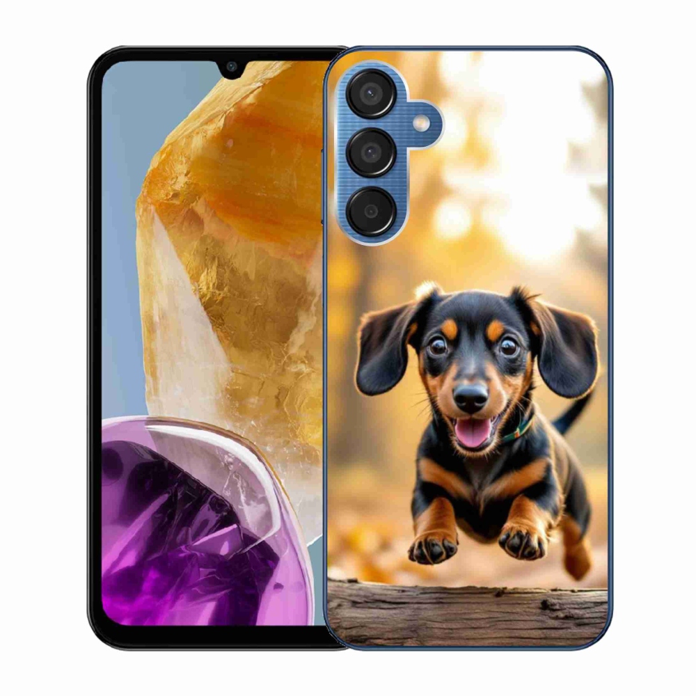 Gélový kryt mmCase na Samsung Galaxy M15 5G - jazvečík 2