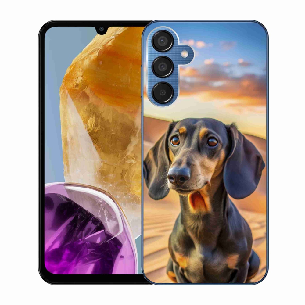 Gélový kryt mmCase na Samsung Galaxy M15 5G - jazvečík 3