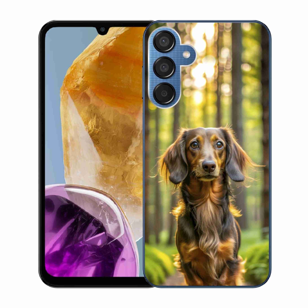 Gélový kryt mmCase na Samsung Galaxy M15 5G - jazvečík 4