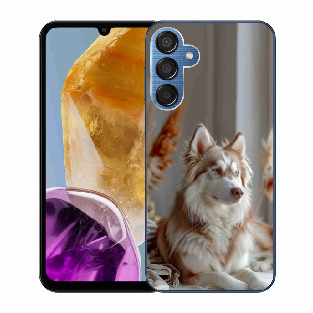 Gélový kryt mmCase na Samsung Galaxy M15 5G - pokojný sibírsky husky