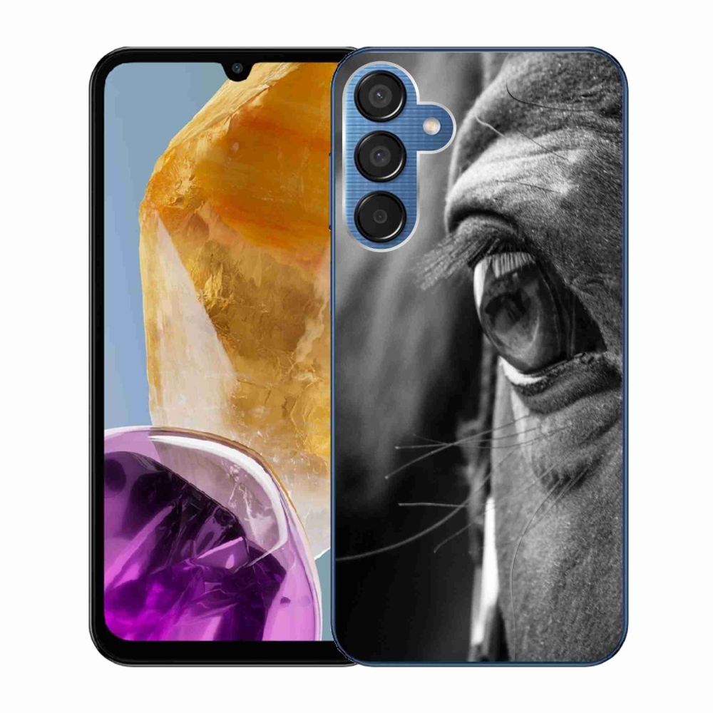 Gélový kryt mmCase na Samsung Galaxy M15 5G - konský pohľad