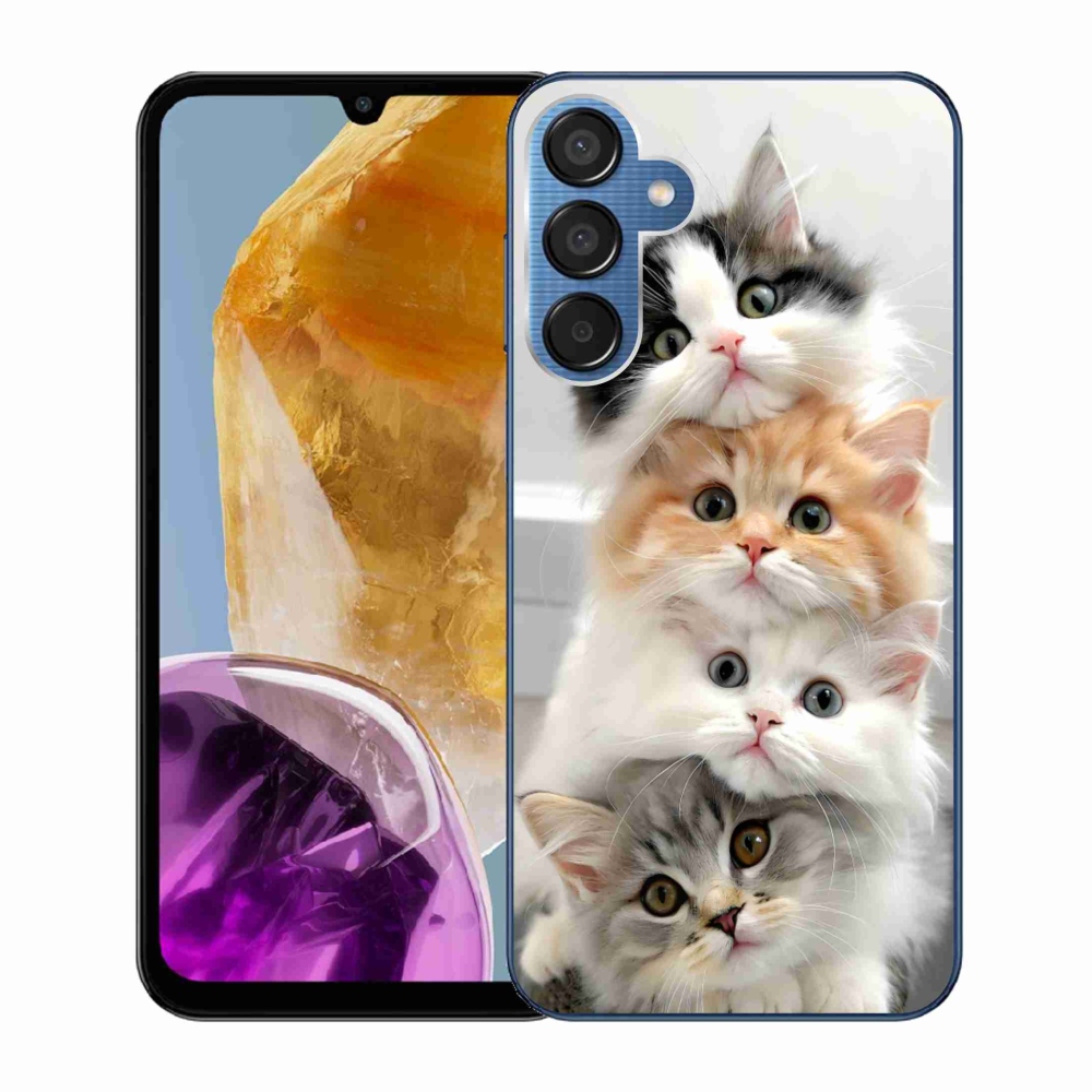 Gélový kryt mmCase na Samsung Galaxy M15 5G - mačacia partia