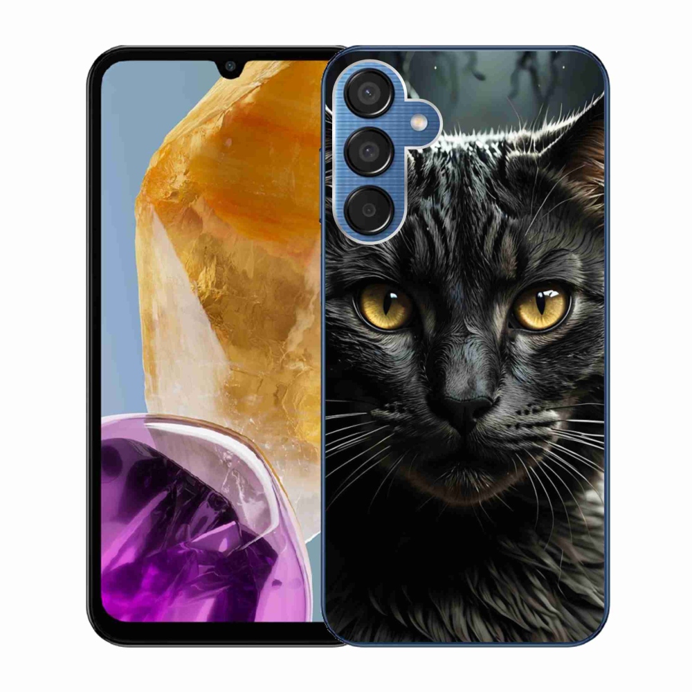 Gélový kryt mmCase na Samsung Galaxy M15 5G - mačacie pohľad 3