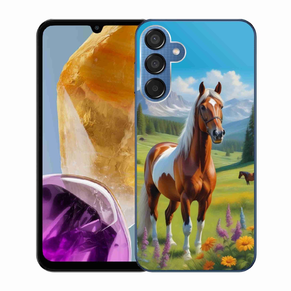 Gélový kryt mmCase na Samsung Galaxy M15 5G - kôň na lúke