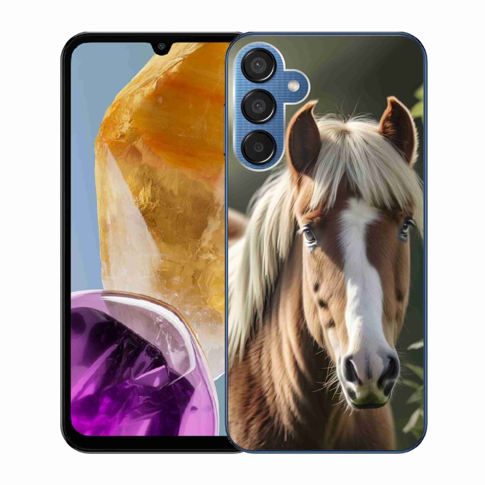 Gélový kryt mmCase na Samsung Galaxy M15 5G - kôň so svetlou hrivou