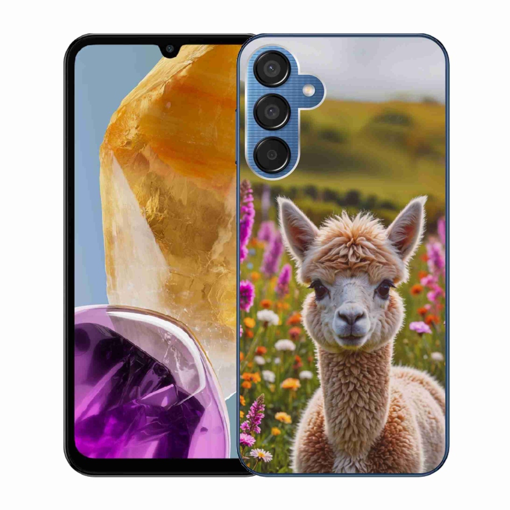 Gélový kryt mmCase na Samsung Galaxy M15 5G - lama na lúke