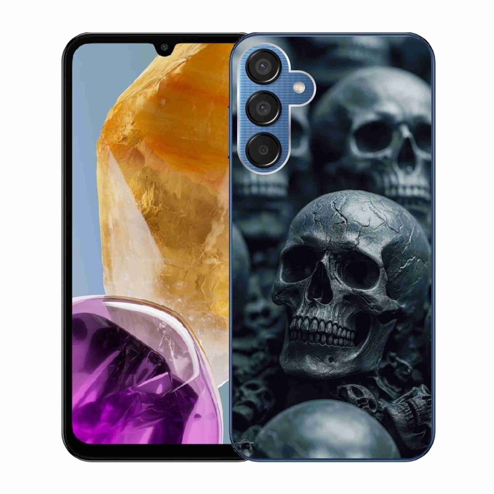 Gélový kryt mmCase na Samsung Galaxy M15 5G - lebka 2