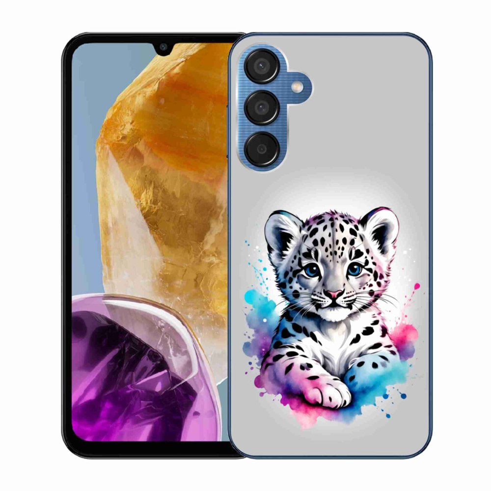 Gélový kryt mmCase na Samsung Galaxy M15 5G - leopardej mláďa