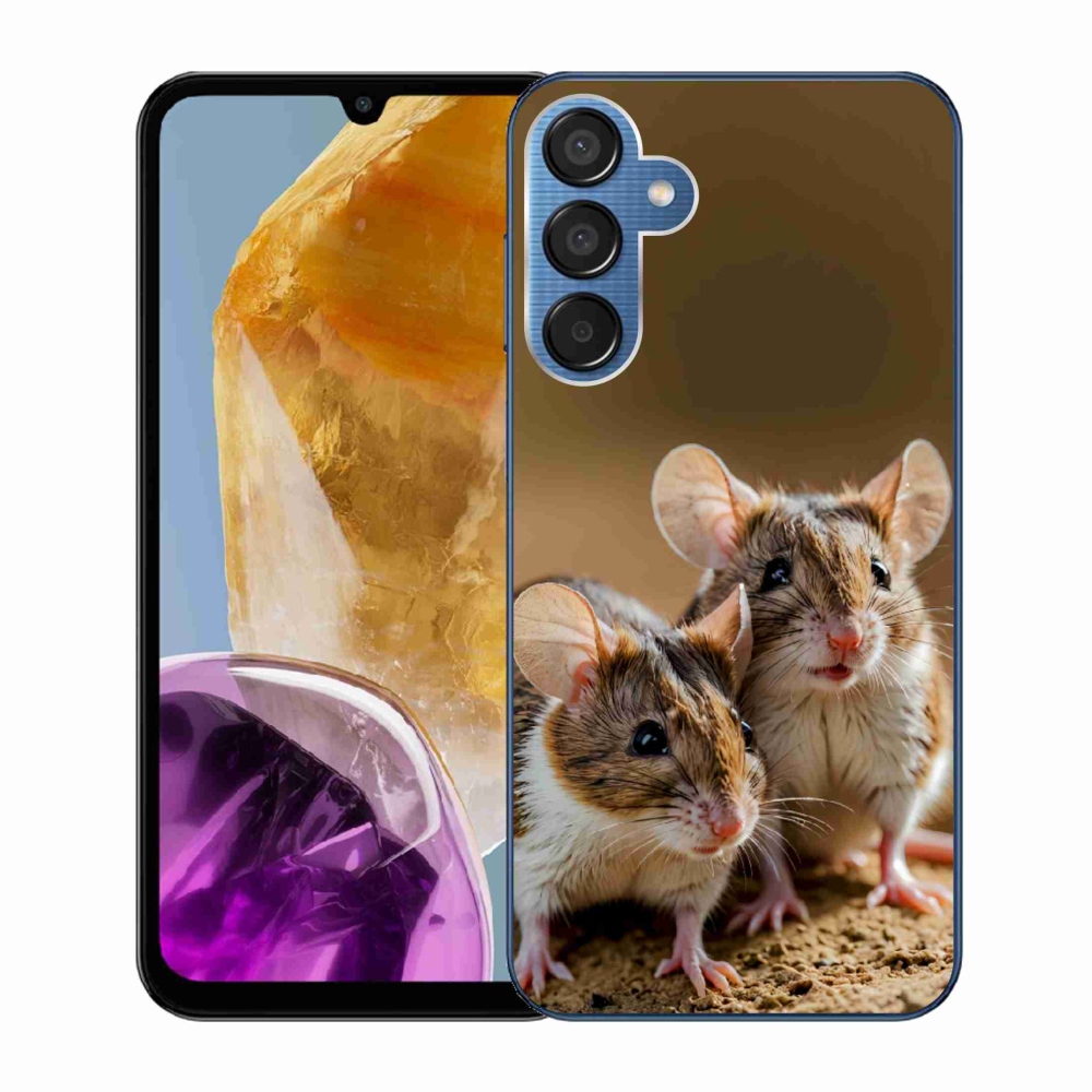 Gélový kryt mmCase na Samsung Galaxy M15 5G - myší duo