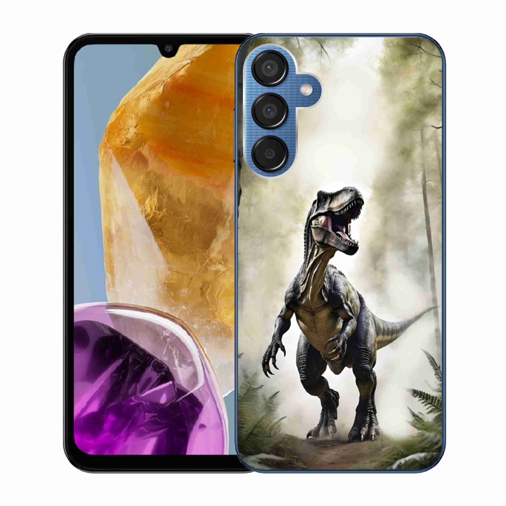 Gélový kryt mmCase na Samsung Galaxy M15 5G - naštvaný T-Rex