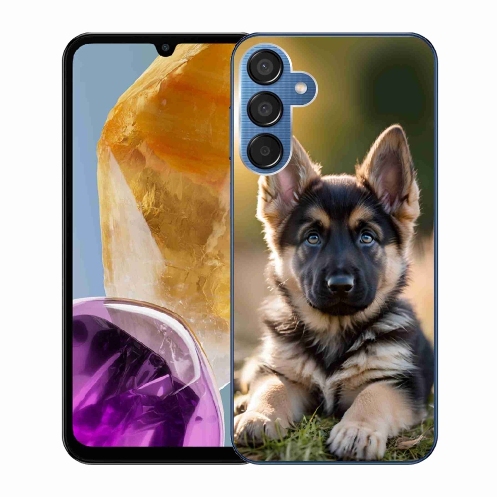 Gélový kryt mmCase na Samsung Galaxy M15 5G - nemecký ovčiak v prírode