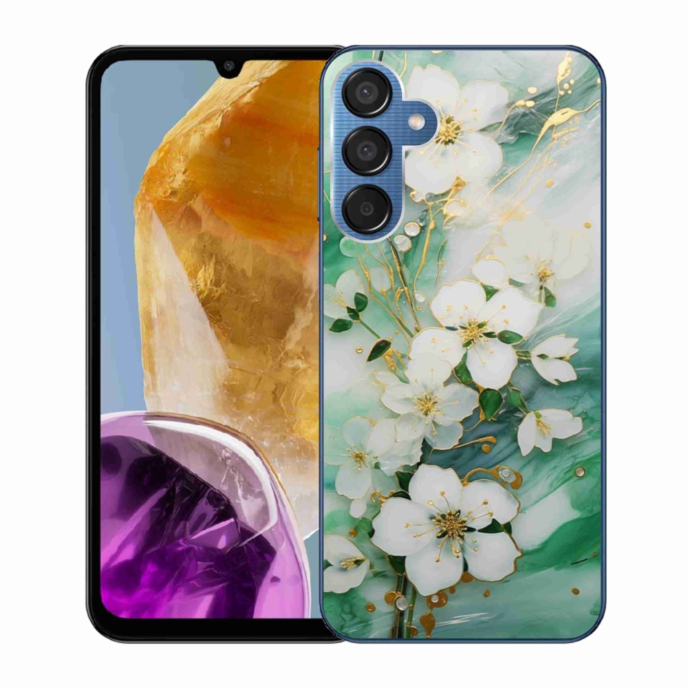Gélový kryt mmCase na Samsung Galaxy M15 5G - nežné kvety