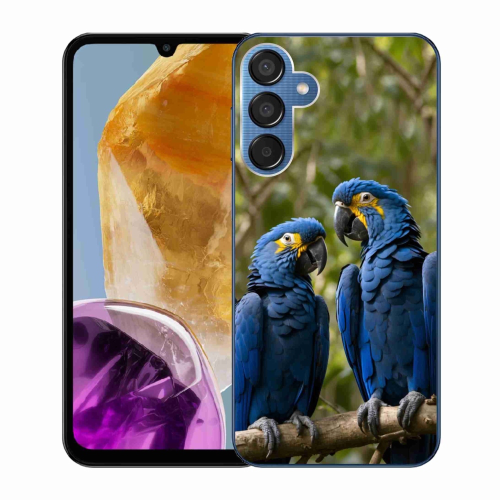 Gélový kryt mmCase na Samsung Galaxy M15 5G - papagájové duo