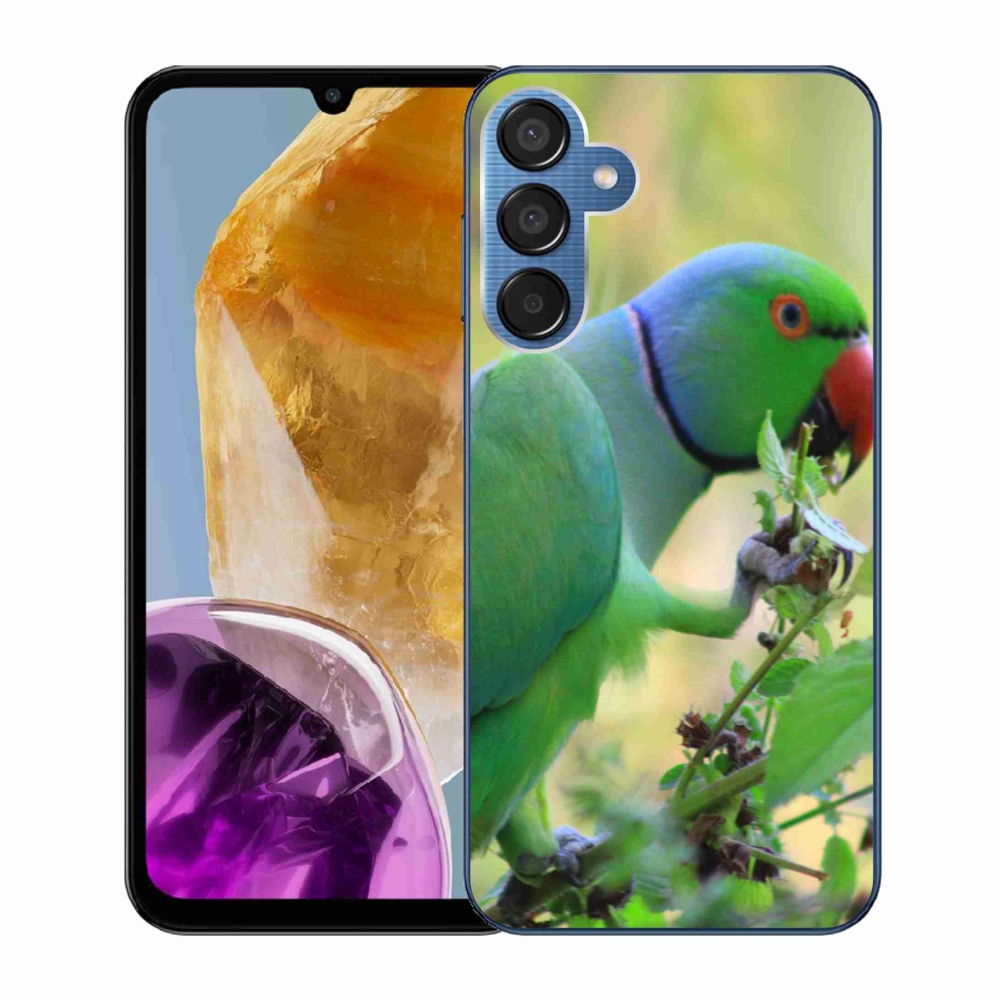 Gélový kryt mmCase na Samsung Galaxy M15 5G - papagáj alexandr