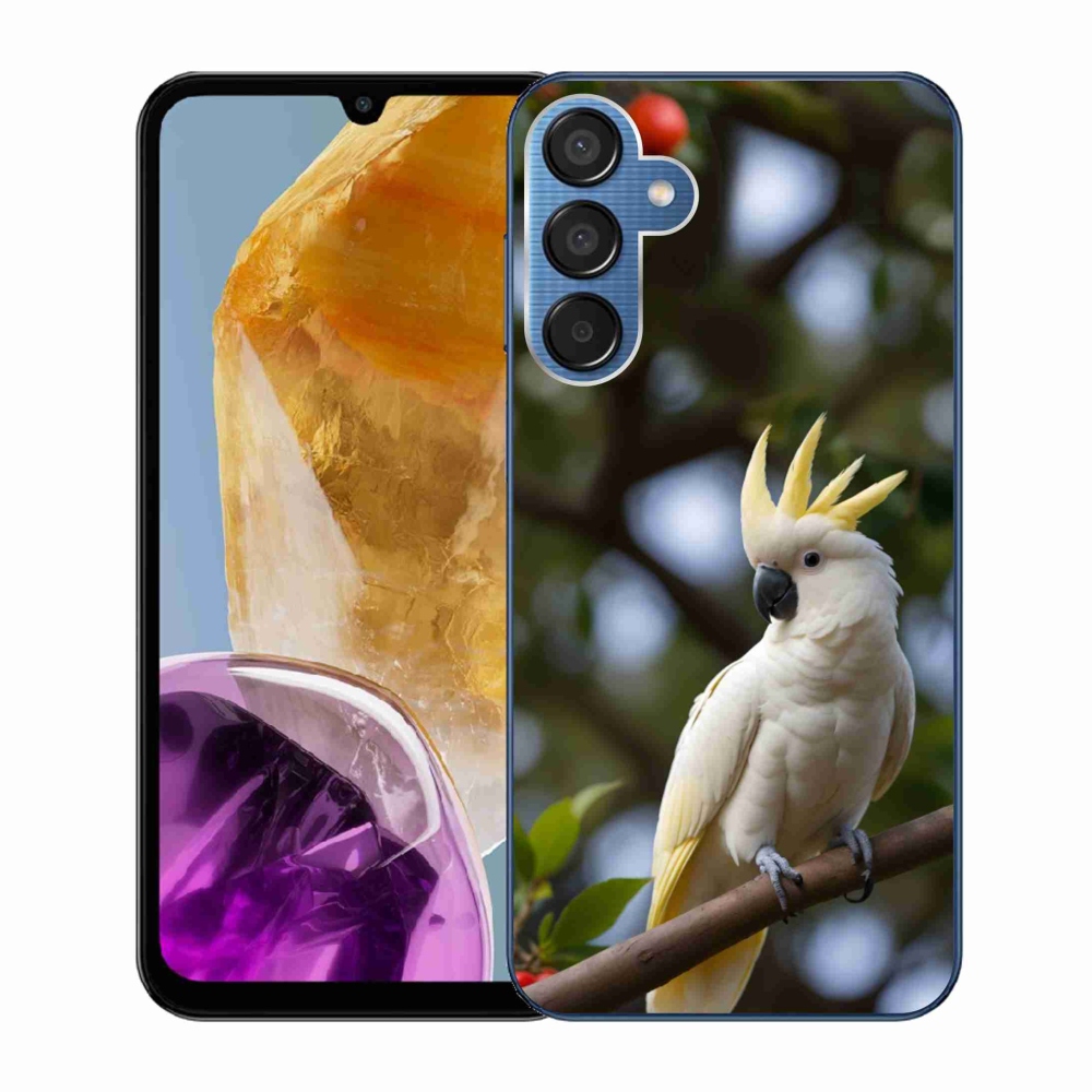 Gélový kryt mmCase na Samsung Galaxy M15 5G - papagáj kakadu 3