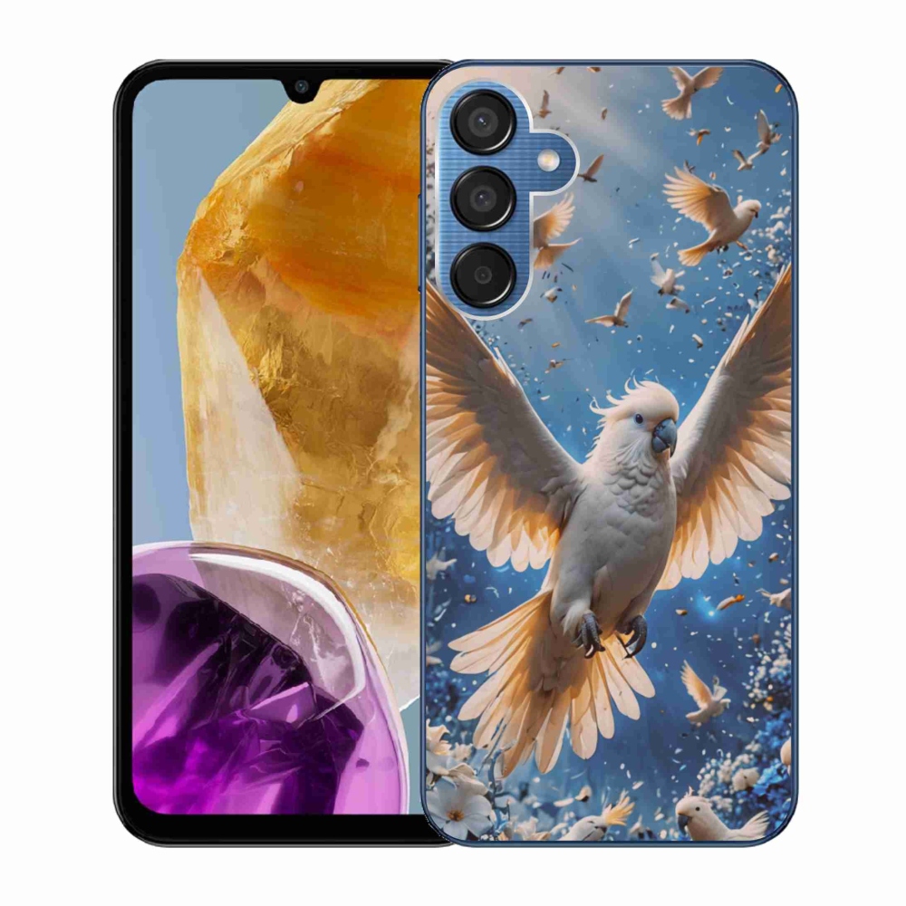 Gélový kryt mmCase na Samsung Galaxy M15 5G - papagáj kakadu