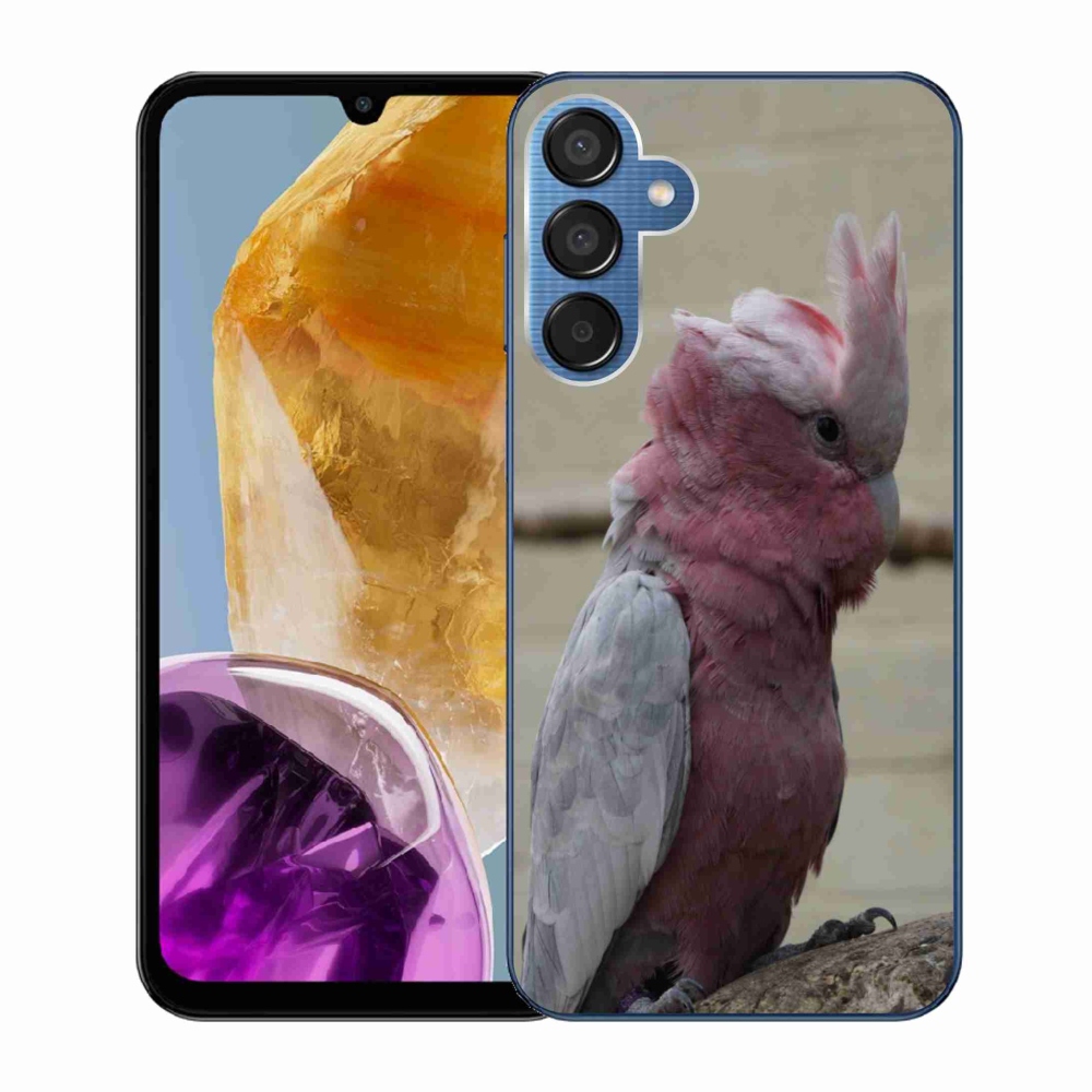 Gélový kryt mmCase na Samsung Galaxy M15 5G - papagáj kakadu ružový