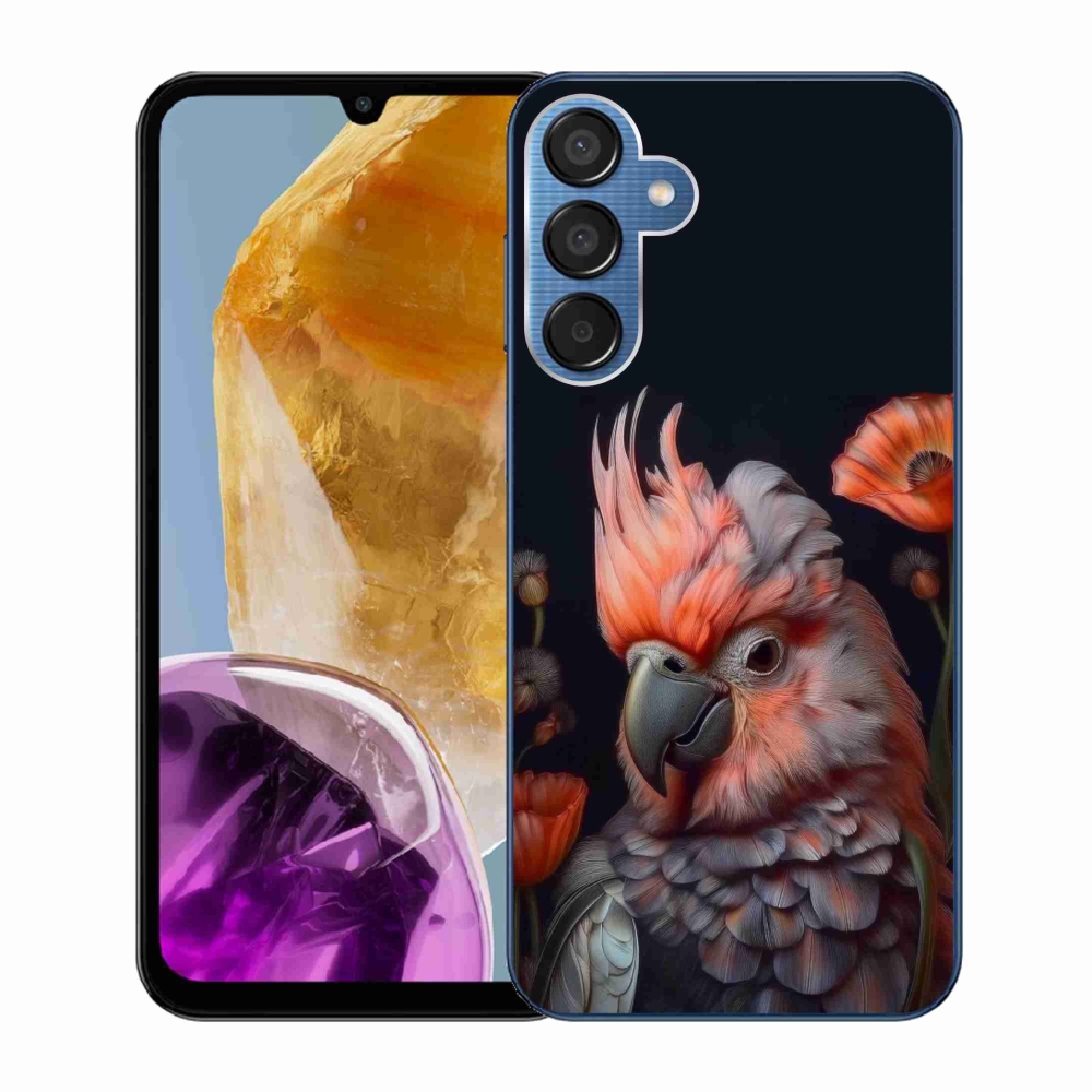 Gélový kryt mmCase na Samsung Galaxy M15 5G - papagáj kakadu vo farbách