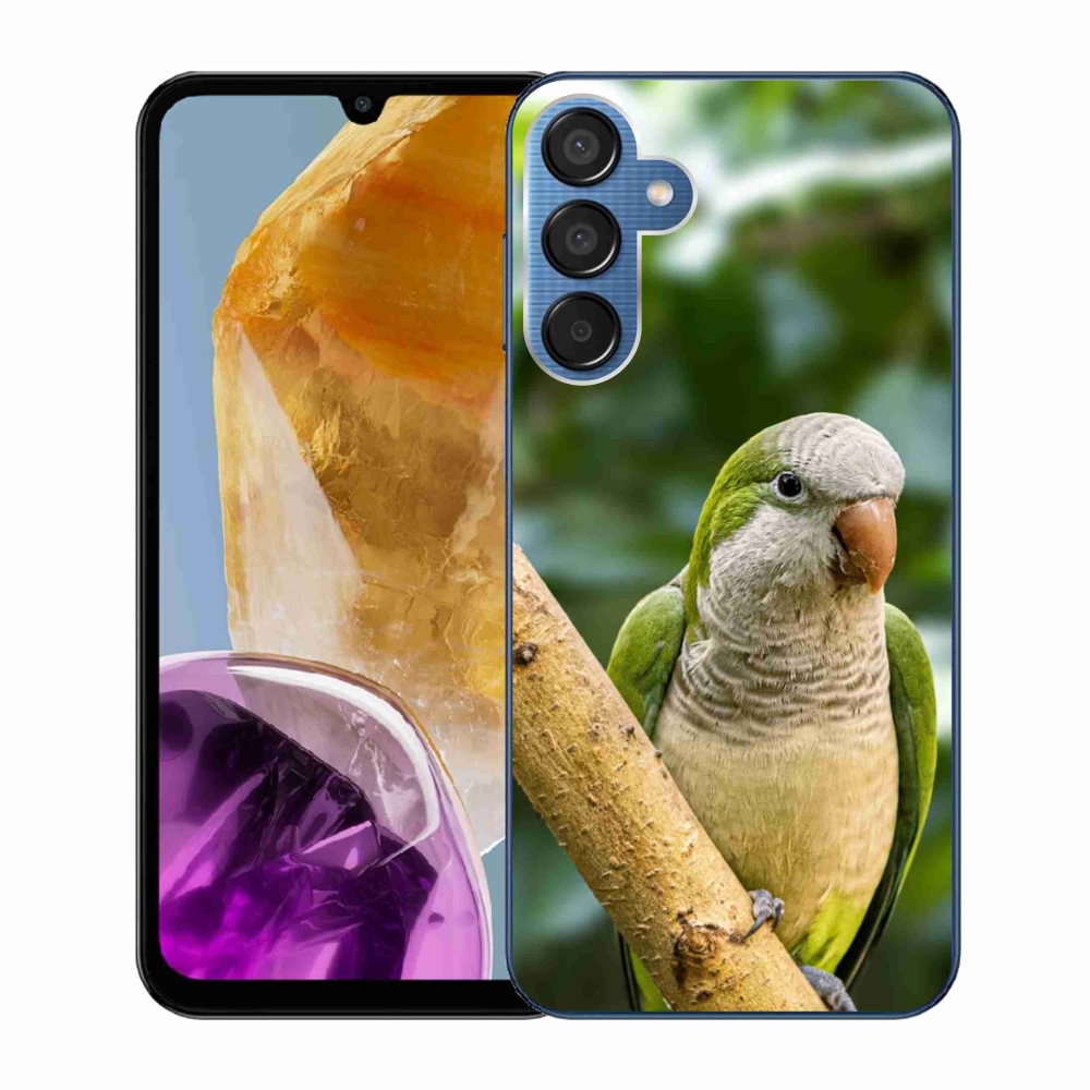 Gélový kryt mmCase na Samsung Galaxy M15 5G - papagáj mníšek