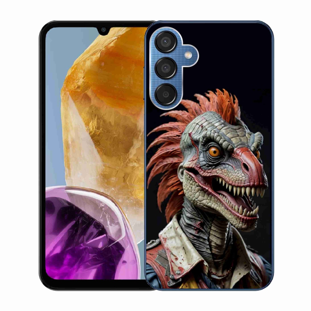 Gélový kryt mmCase na Samsung Galaxy M15 5G - punk dinosaurus