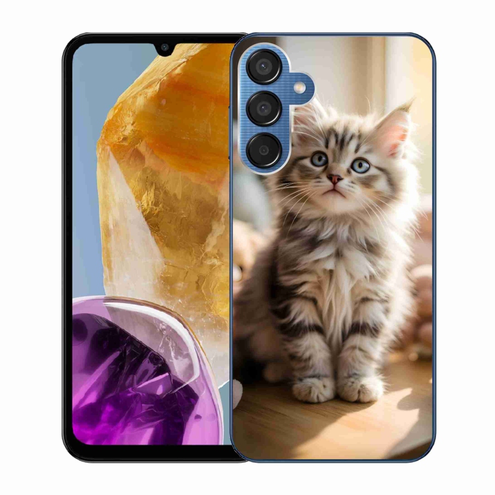 Gélový kryt mmCase na Samsung Galaxy M15 5G - roztomilé mačiatko 10