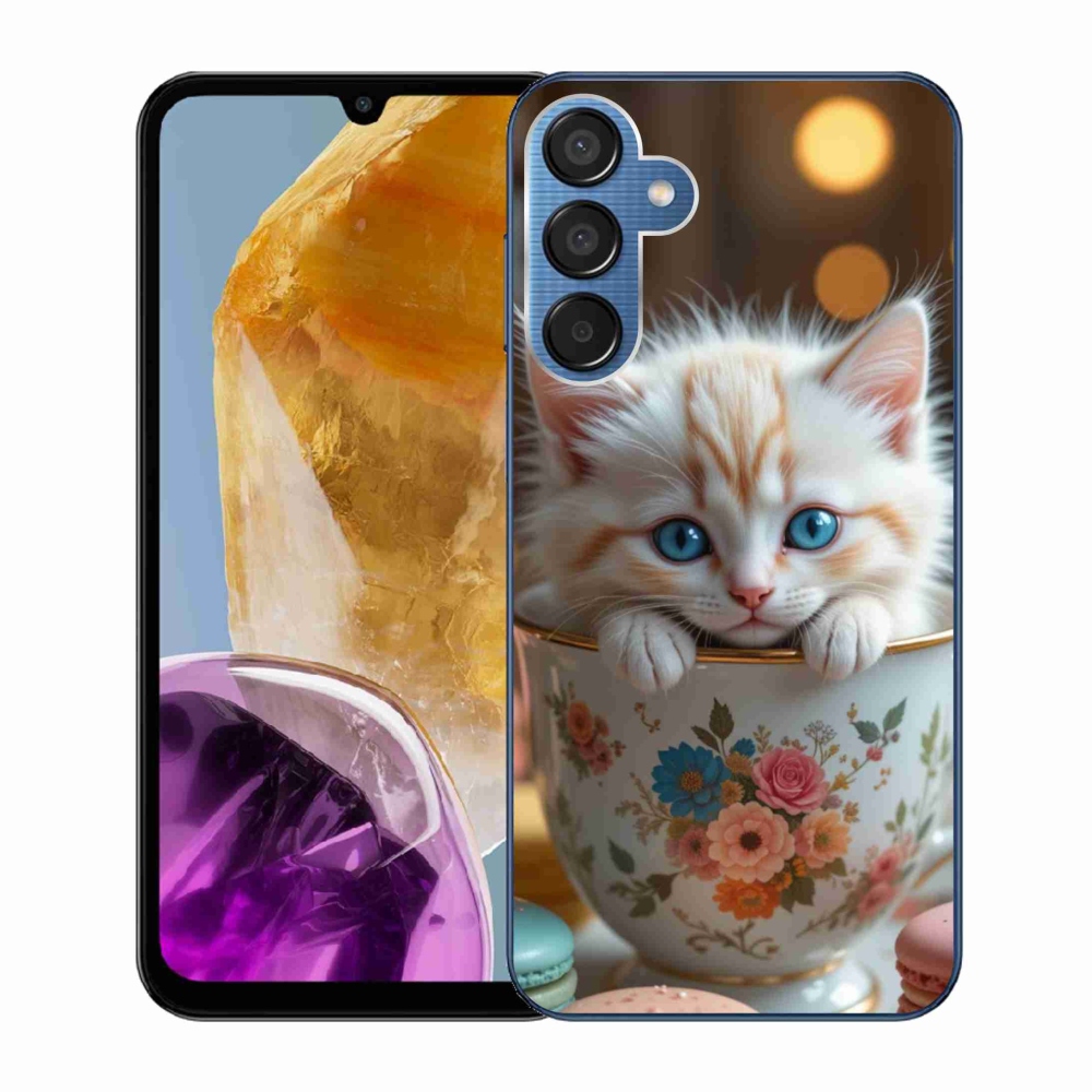 Gélový kryt mmCase na Samsung Galaxy M15 5G - roztomilé mačiatko 6