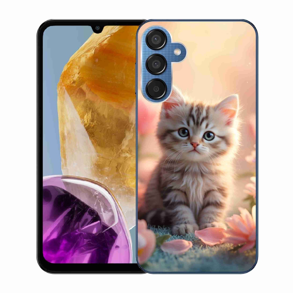 Gélový kryt mmCase na Samsung Galaxy M15 5G - roztomilé mačiatko 8