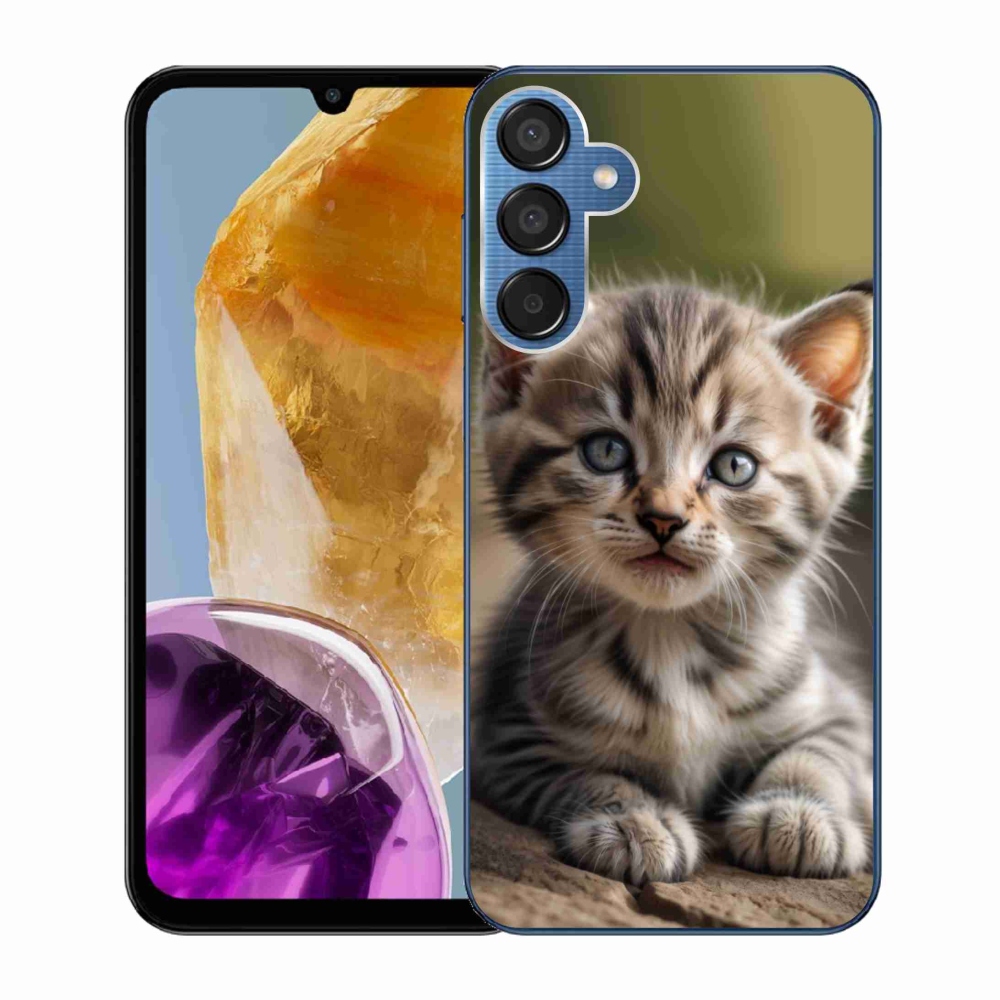 Gélový kryt mmCase na Samsung Galaxy M15 5G - roztomilé mačiatko 9
