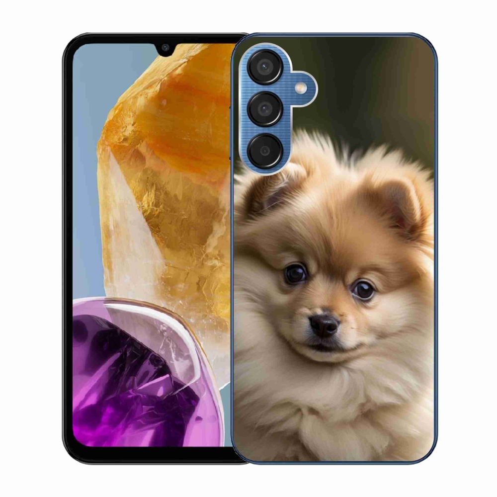 Gélový kryt mmCase na Samsung Galaxy M15 5G - roztomilý pomeranian 2