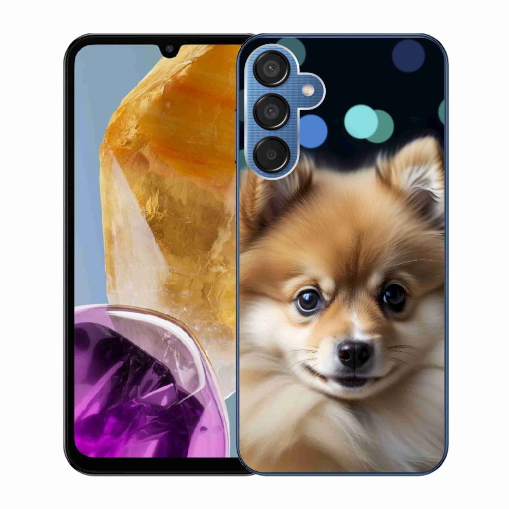 Gélový kryt mmCase na Samsung Galaxy M15 5G - roztomilý pomeranian