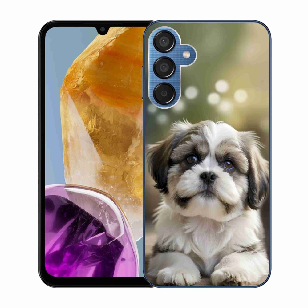 Gélový kryt mmCase na Samsung Galaxy M15 5G - roztomilý shih-tzu