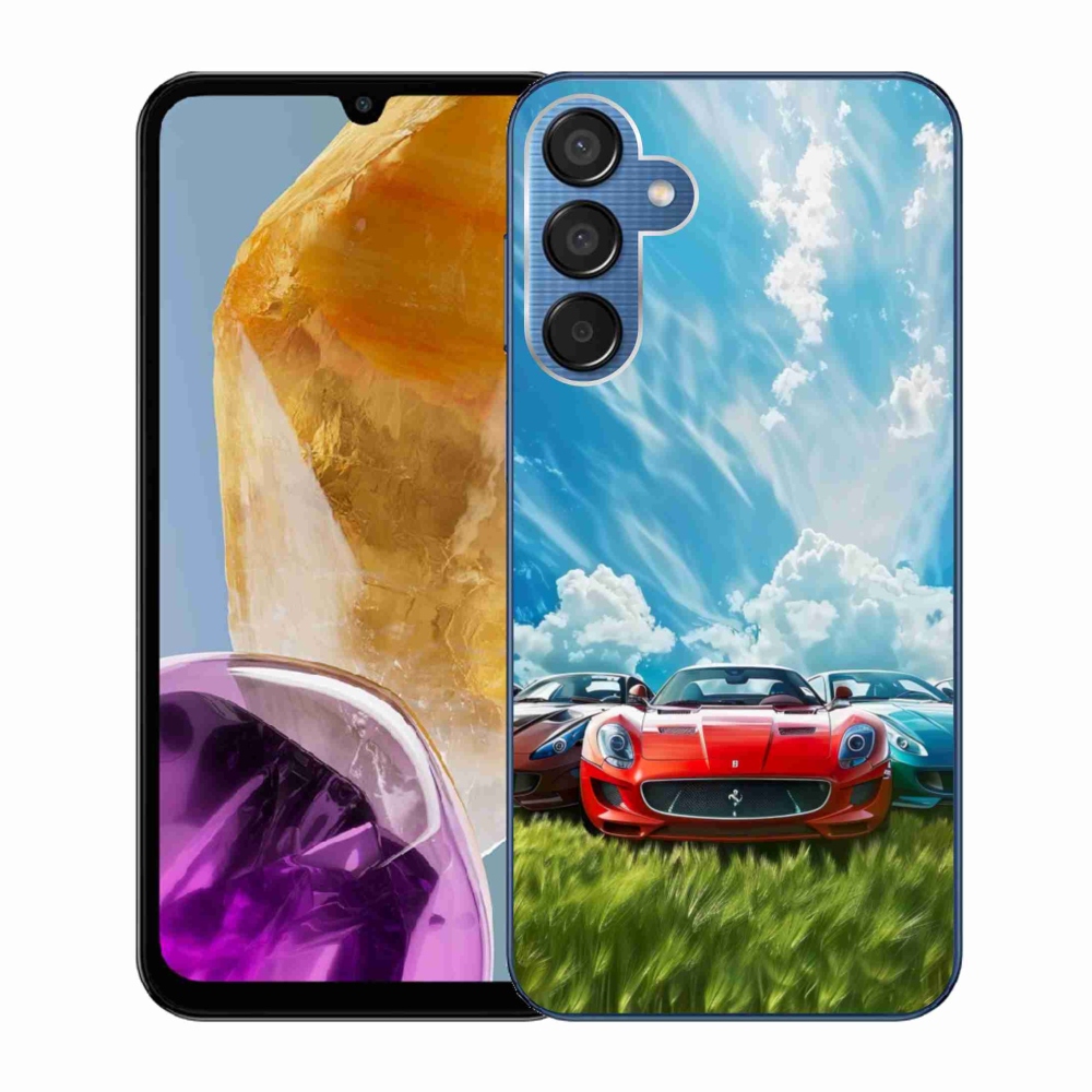 Gélový kryt mmCase na Samsung Galaxy M15 5G - športové vozidlá