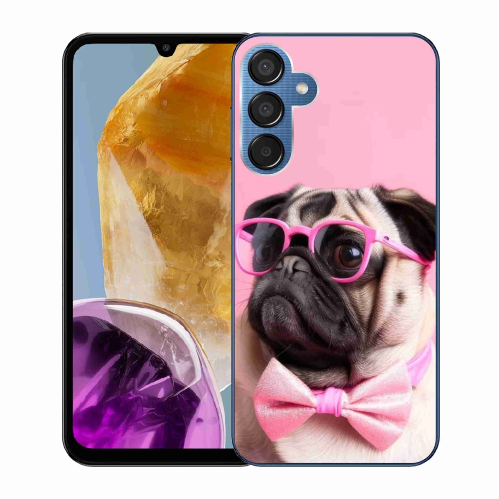 Gélový kryt mmCase na Samsung Galaxy M15 5G - štýlový mops