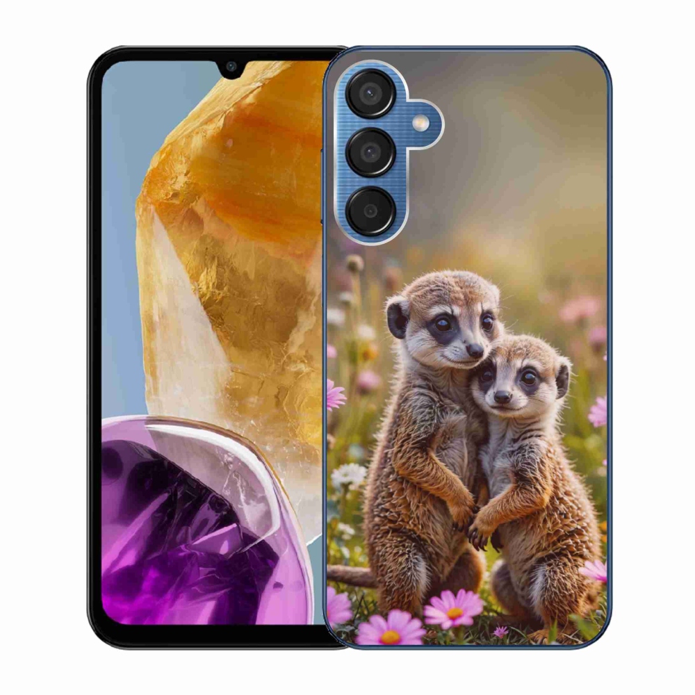 Gélový kryt mmCase na Samsung Galaxy M15 5G - surikatí duo