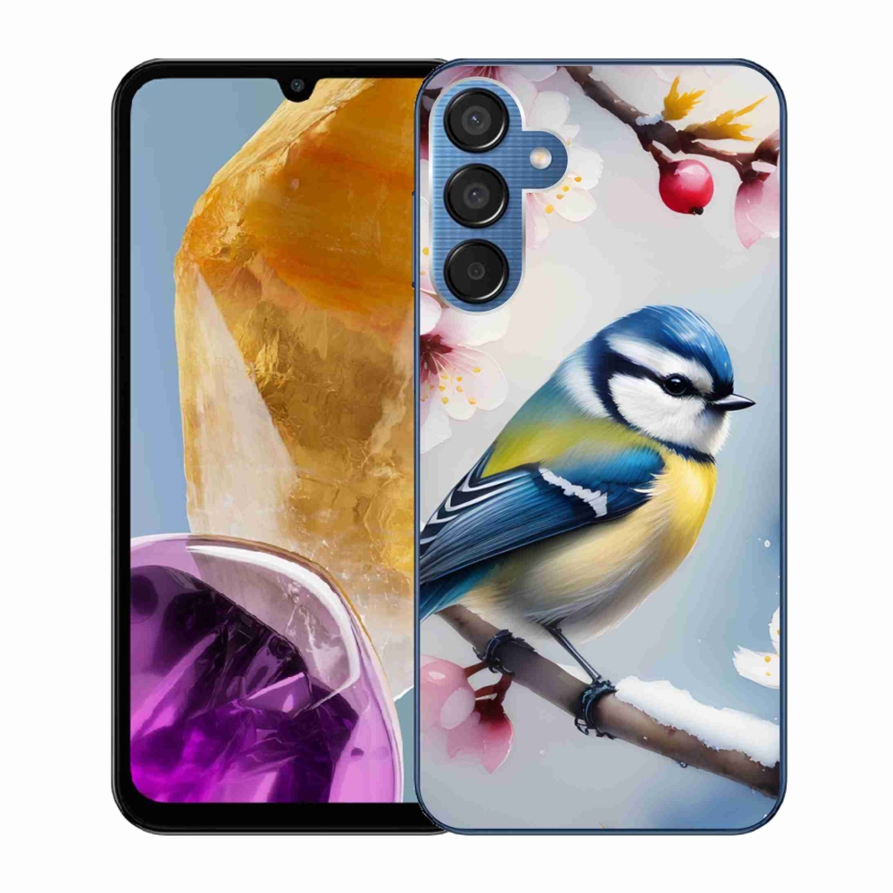 Gélový kryt mmCase na Samsung Galaxy M15 5G - sýkorka