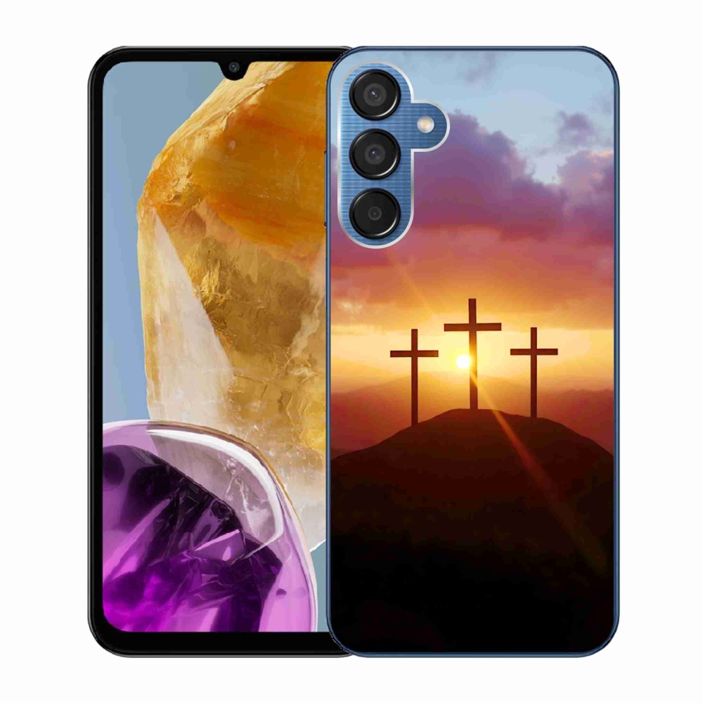 Gélový kryt mmCase na Samsung Galaxy M15 5G - tri kríža