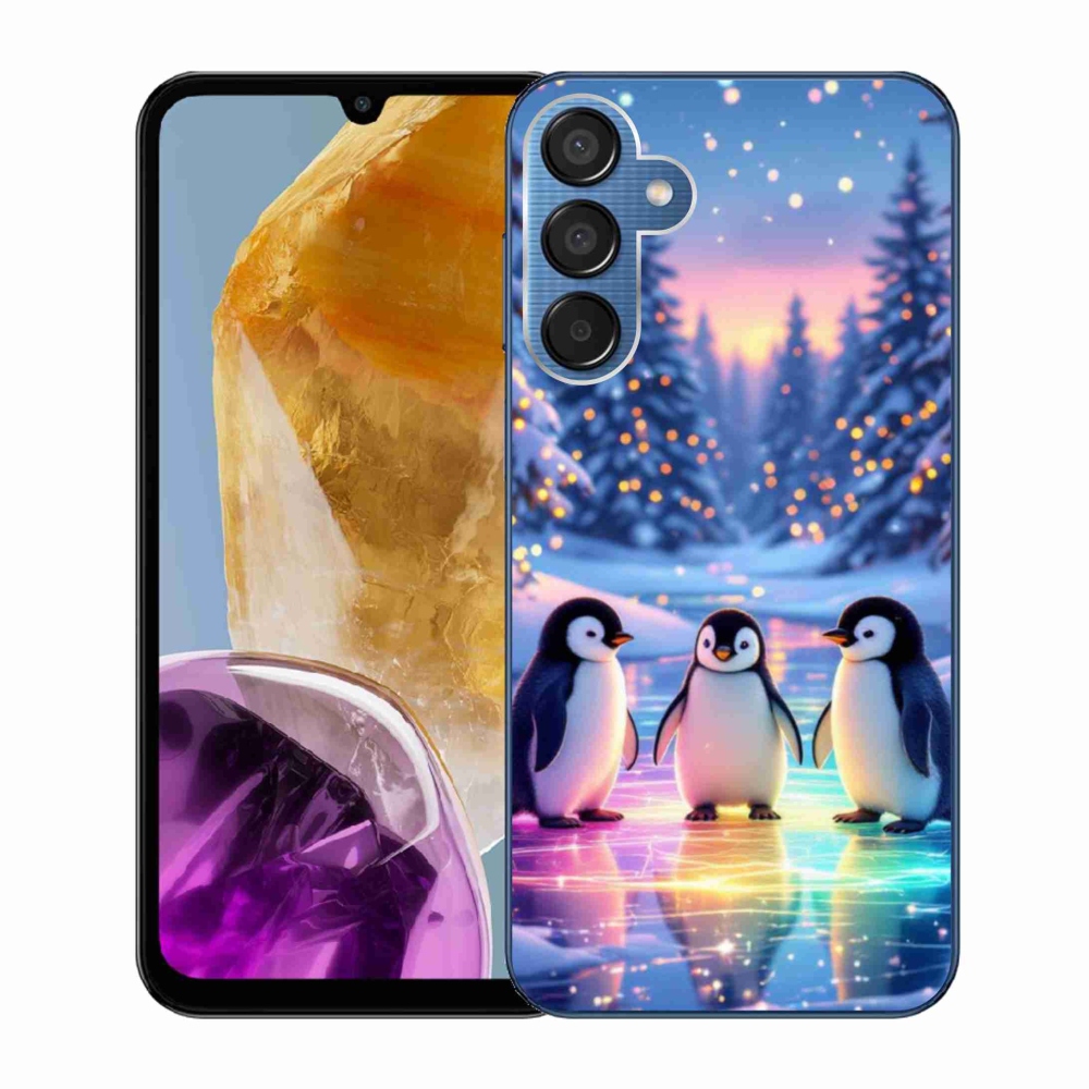 Gélový kryt mmCase na Samsung Galaxy M15 5G - tučniaky