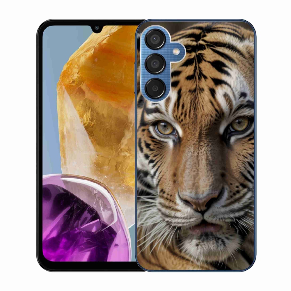Gélový kryt mmCase na Samsung Galaxy M15 5G - tigrie pohľad