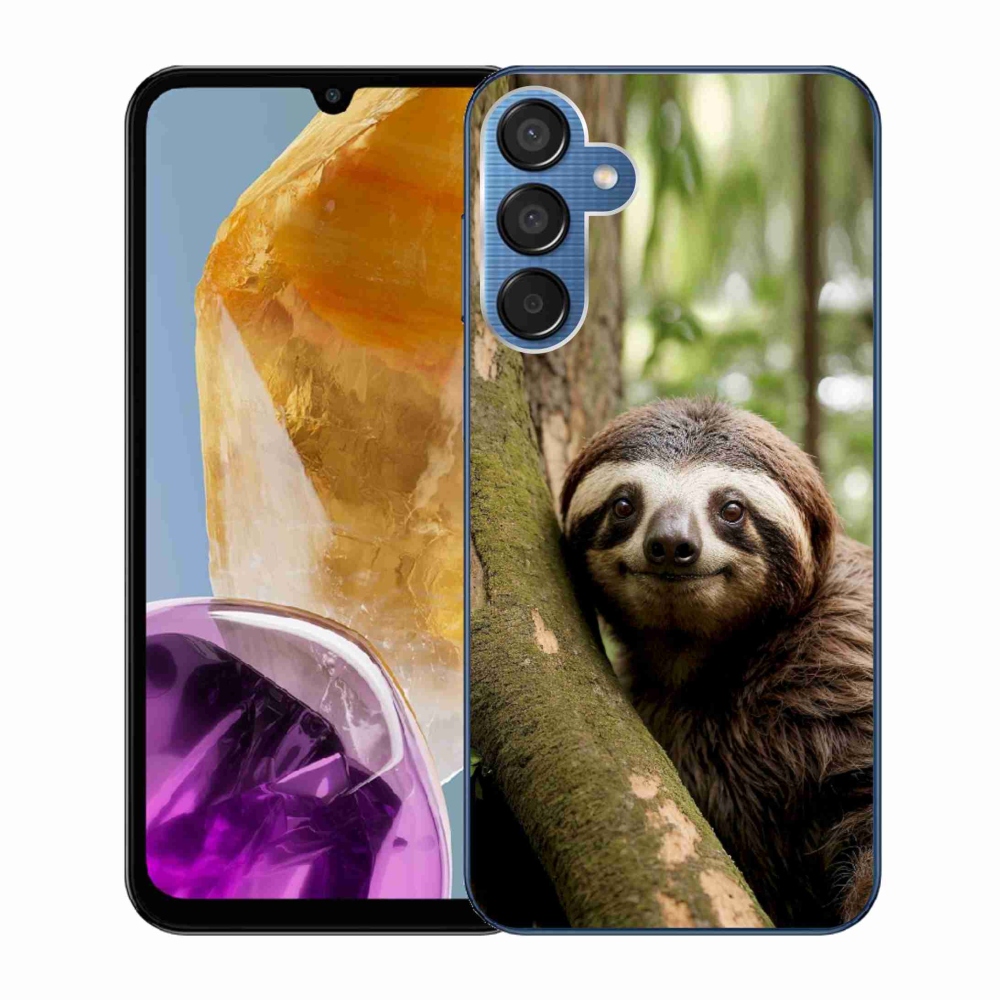 Gélový kryt mmCase na Samsung Galaxy M15 5G - usmievavý leňochod