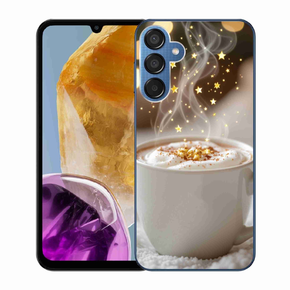 Gélový kryt mmCase na Samsung Galaxy M15 5G - vianočný horúci nápoj