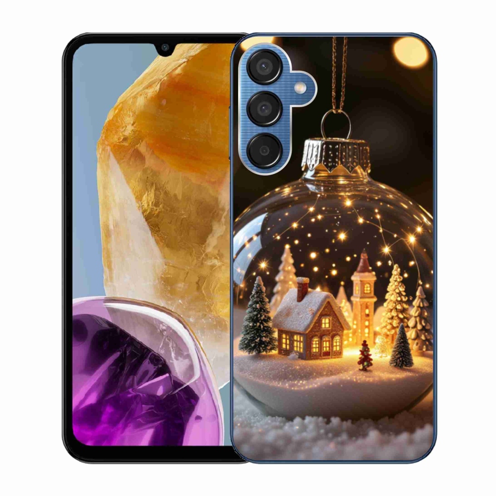 Gélový kryt mmCase na Samsung Galaxy M15 5G - vianočné gule 3