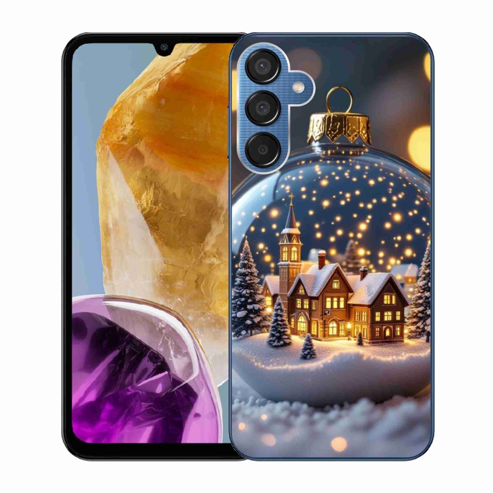 Gélový kryt mmCase na Samsung Galaxy M15 5G - vianočné gule 4