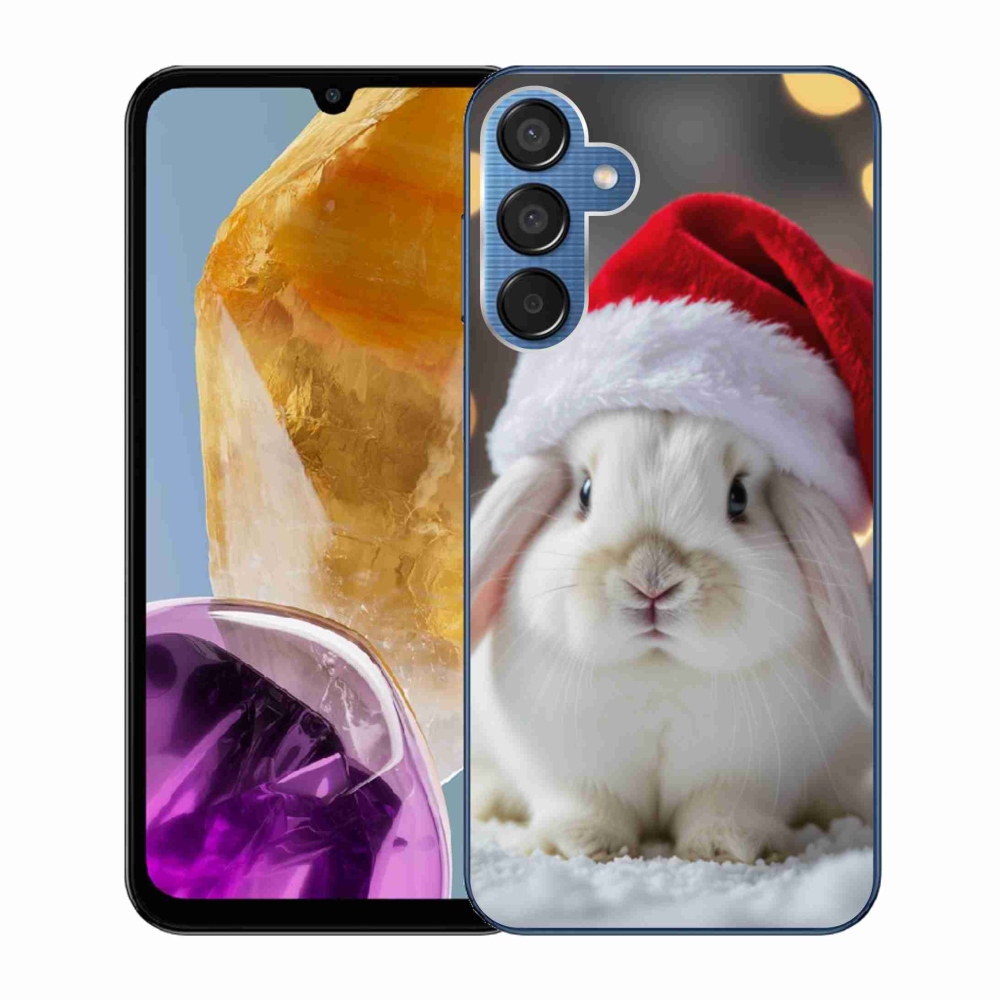 Gélový kryt mmCase na Samsung Galaxy M15 5G - vianočný králik