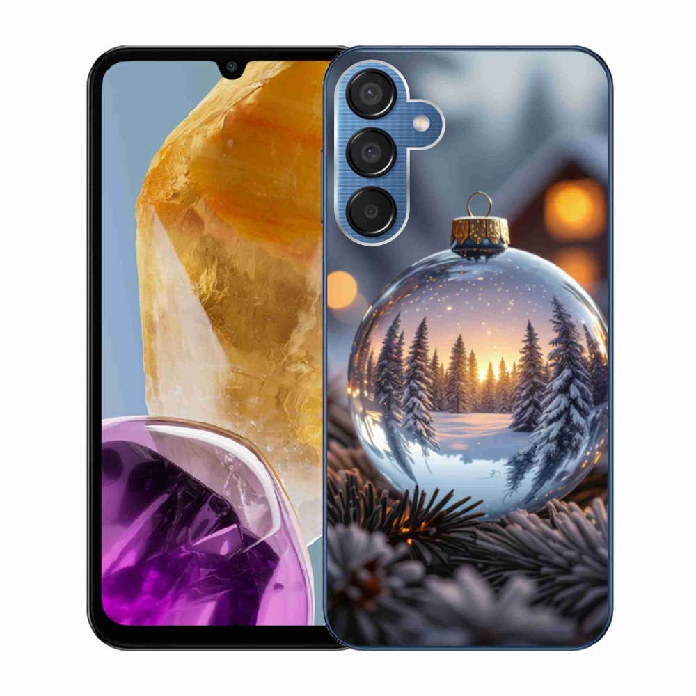 Gélový kryt mmCase na Samsung Galaxy M15 5G - vianočná ozdoba