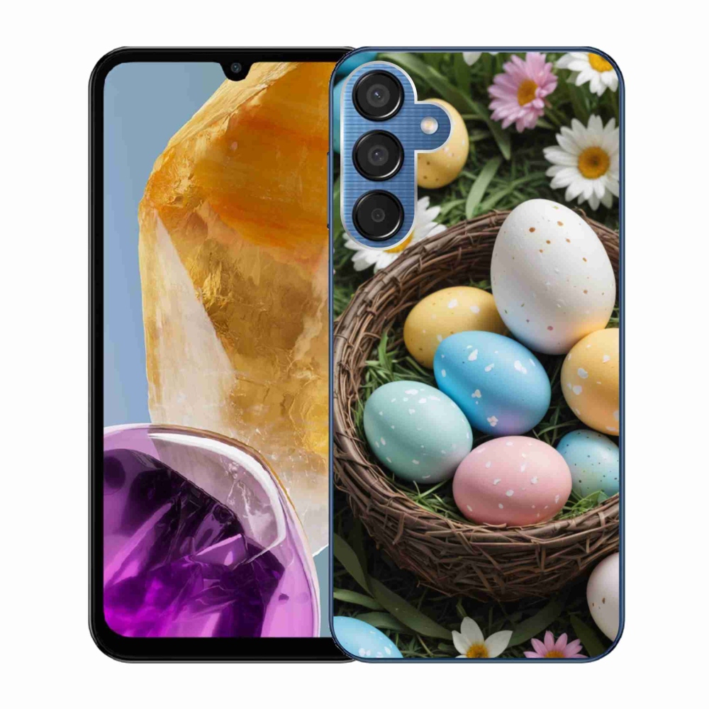 Gélový kryt mmCase na Samsung Galaxy M15 5G - veľkonočné vajíčka 2